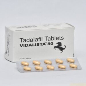 Vidalista 80 mg tadalafil tablet for ed treatment