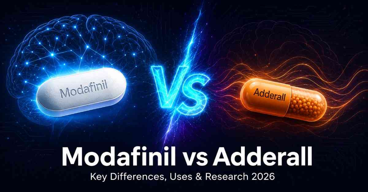 Modafinil vs Adderall comparison — key differences, uses, and effects explained