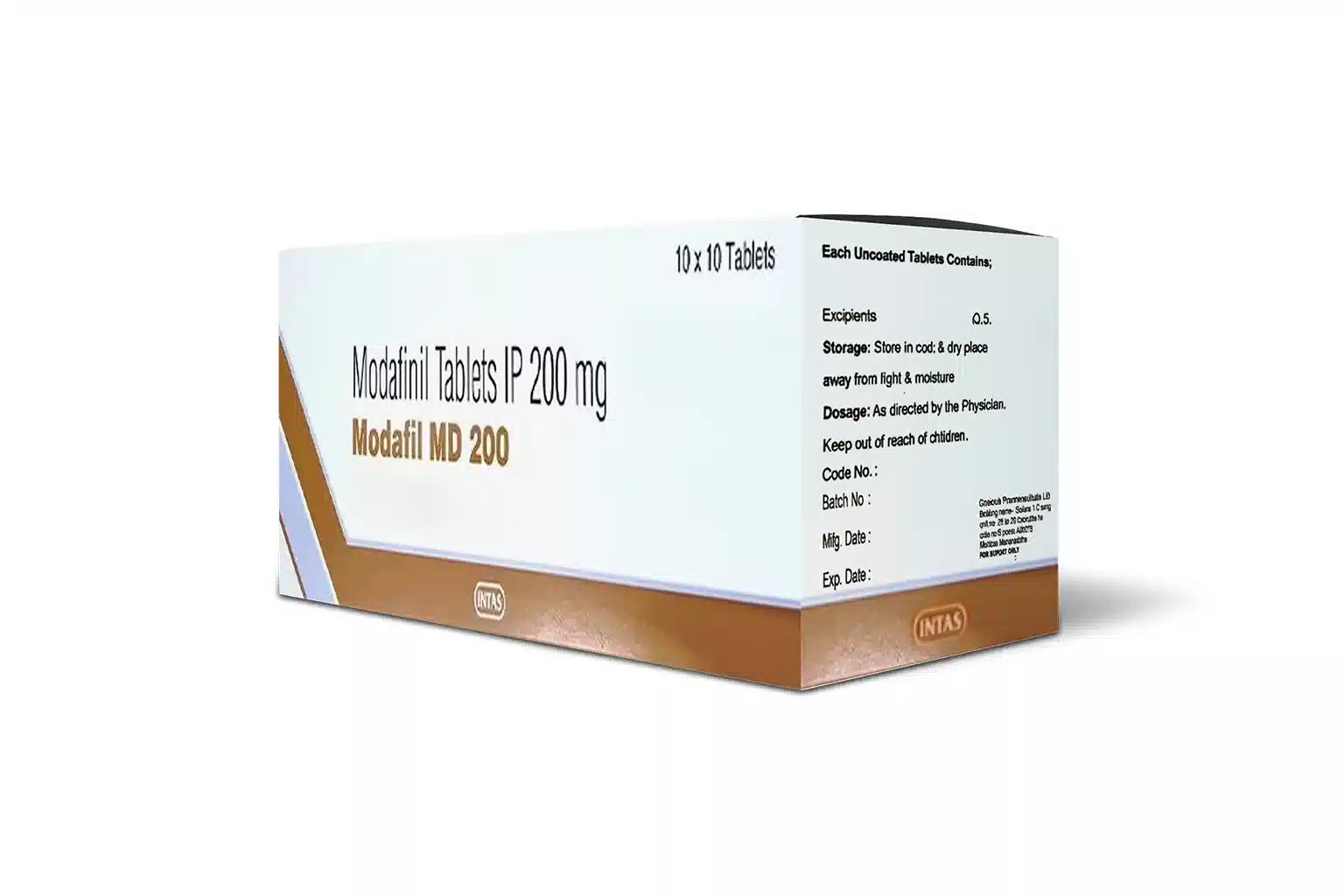 Modafil MD 200 mg modafinil tablets