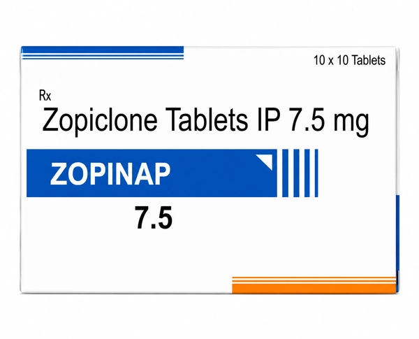 Buy Zopinap 7.5 mg Zopiclone Tablets