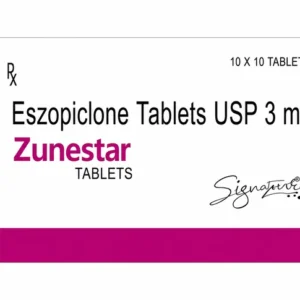 Buy Zunestar 3 mg Eszopiclone Tablets