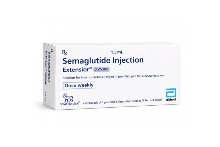 Extensior 0.25mg Injection comprises semaglutide
