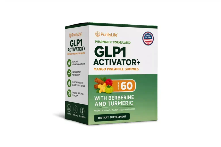 PurifyLife GLP1 Activator+ is a pharmacist-formulated dietary supplement designed to support weight management