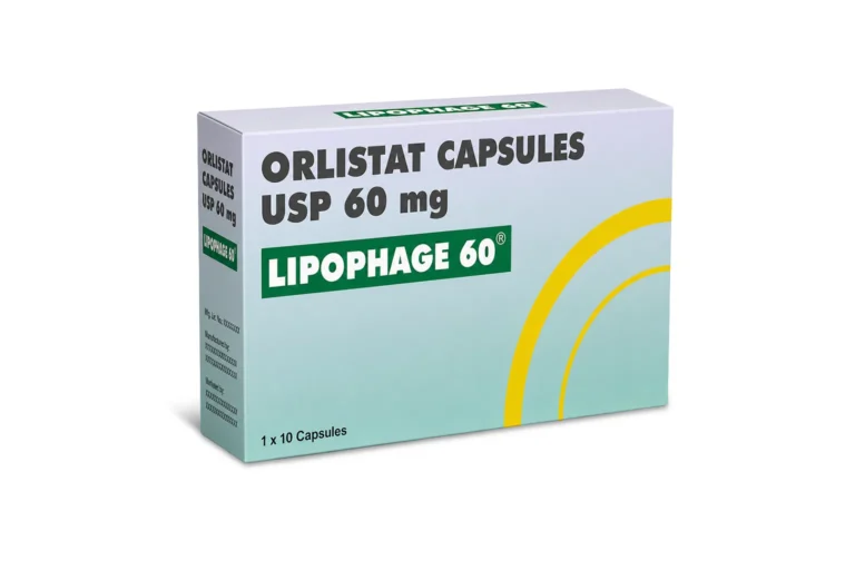 Lipophage 60 contains 60mgs of orlistat