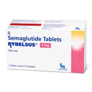 Rybelsus 7mg Tablet consists of semaglutide - An oral GLP-1 receptor agonist made by Novo Nordisk