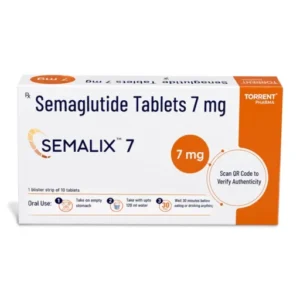 Semalix 7mg Tablet holds semaglutide, an oral form of GLP-1 receptor agonist
