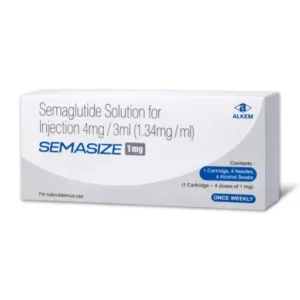 Semasize 1mg Injection contains semaglutide 4mg/3mL (1.34mg/mL)