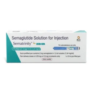 Sematrinity 2mg Pre-Filled Pen delivers semaglutide, a GLP-1 receptor agonist that Sun Pharm is manufacturing