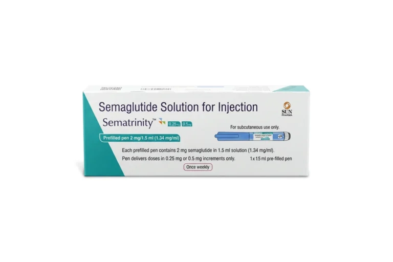 Sematrinity 2mg Pre-Filled Pen delivers semaglutide, a GLP-1 receptor agonist that Sun Pharm is manufacturing