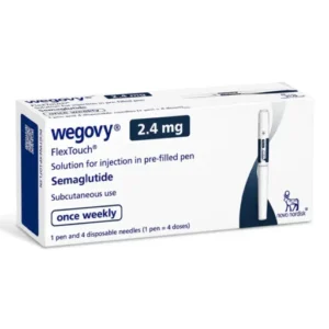 Wegovy 2.4mg injection features semaglutide, a GLP-1 receptor activator