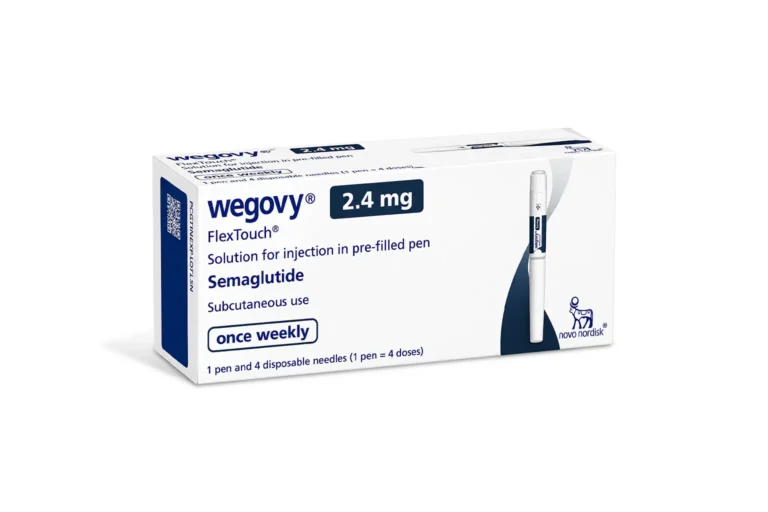 Wegovy 2.4mg injection features semaglutide, a GLP-1 receptor activator